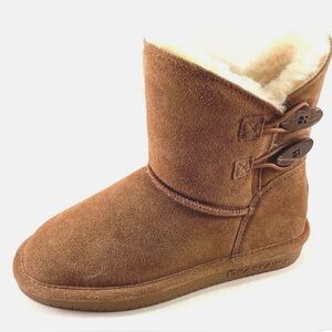 BearPaw Rosaline Youth Unisex Suede Wool/Sheepskin Boot | Size: 13 Youth